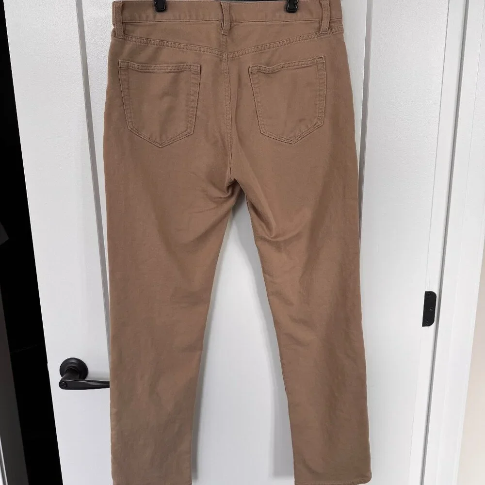 Banana Republic Men's Traveler Slim Fit Jeans Mens W34 L34 Color: Khaki Beige - Picture 3 of 3